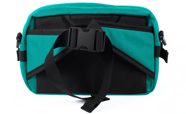 The LGD in Mayura. Back view, showing the hide-away padded hip belt.